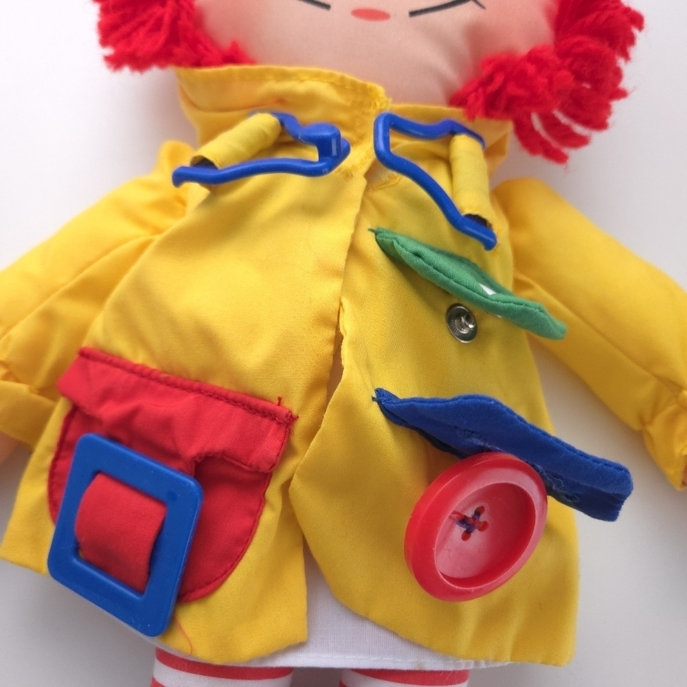 Vintage Playskool Raggedy Ann Dress Me Plush Doll 1991 - Picture 4 of 11